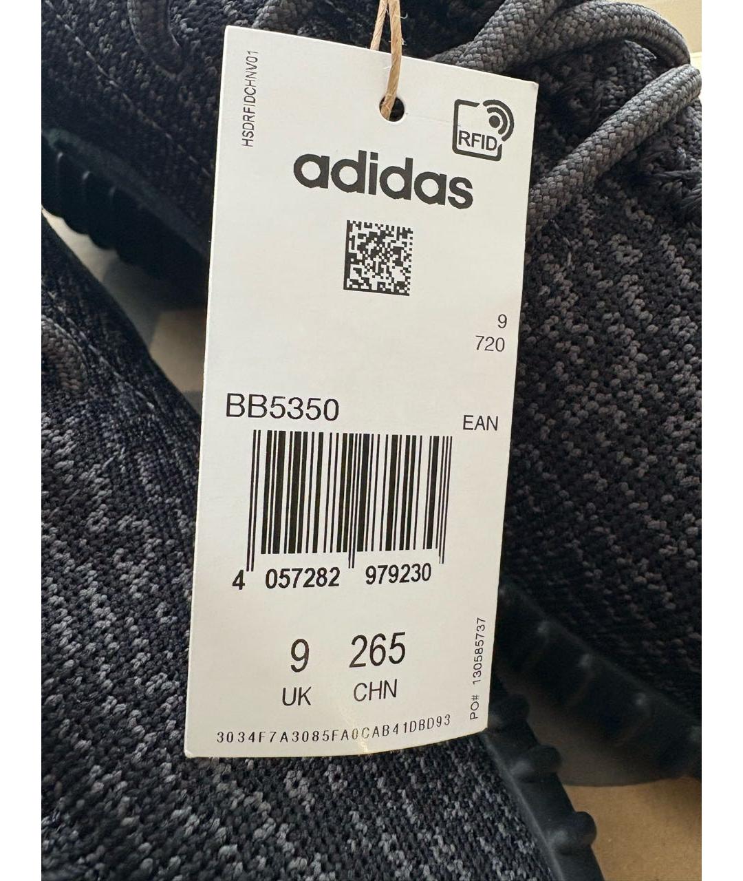 ADIDAS YEEZY Черные текстильные низкие кроссовки / кеды, фото 6