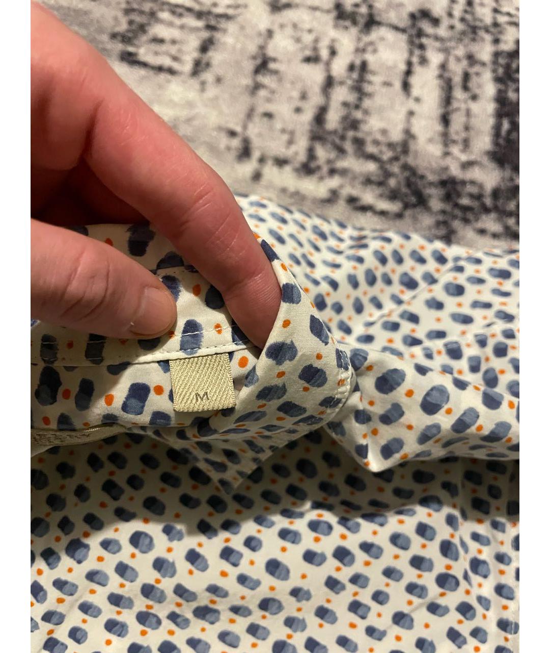 BURBERRY Мульти хлопко-шелковая кэжуал рубашка, фото 5