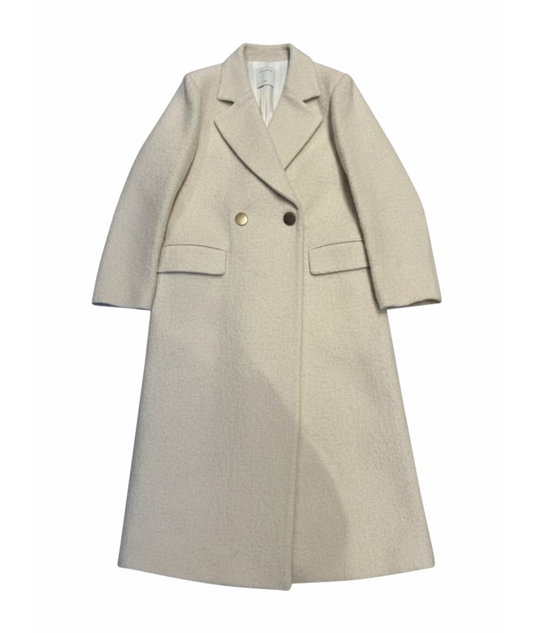 SANDRO Белое вискозное пальто, фото 1