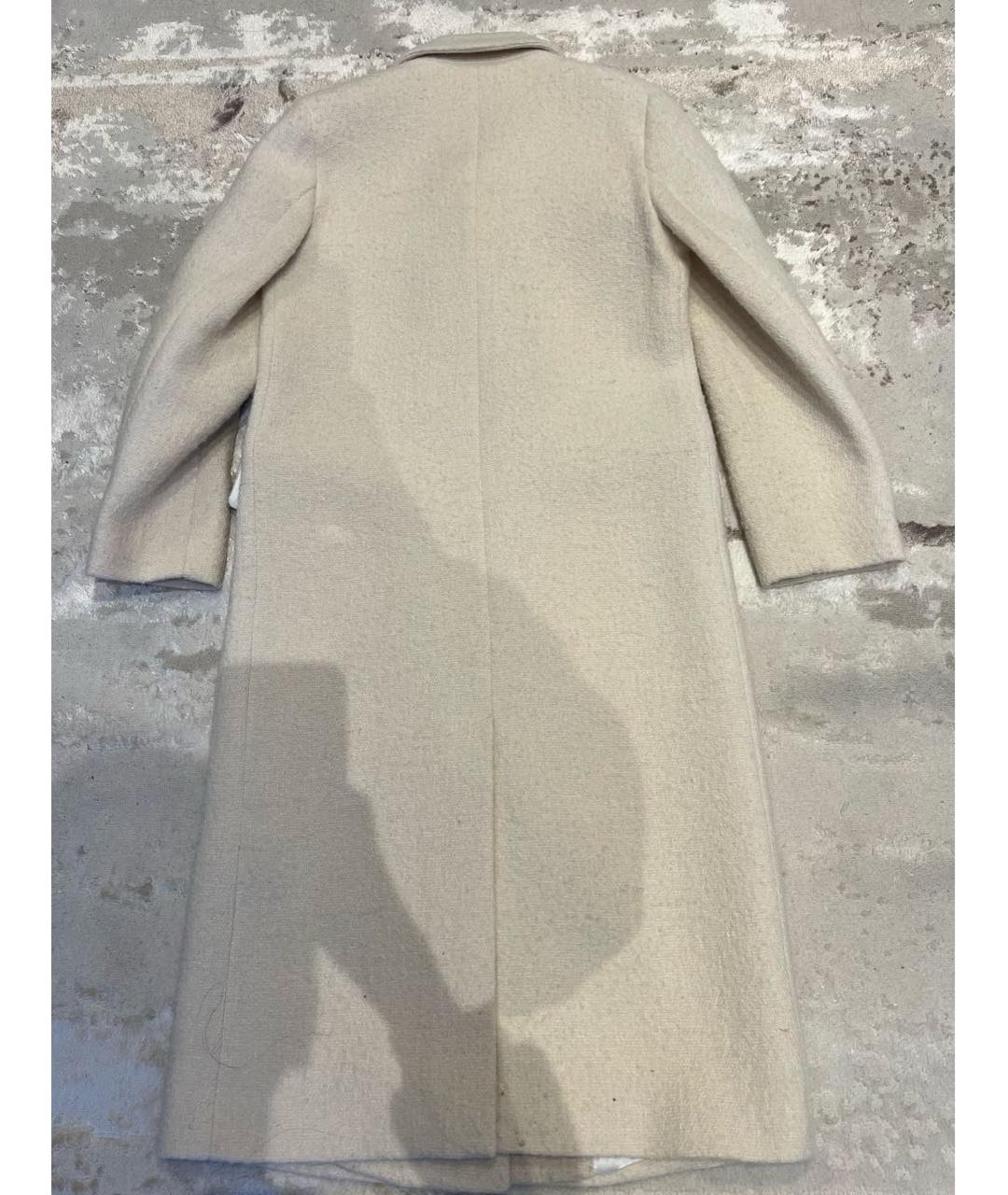 SANDRO Белое вискозное пальто, фото 2