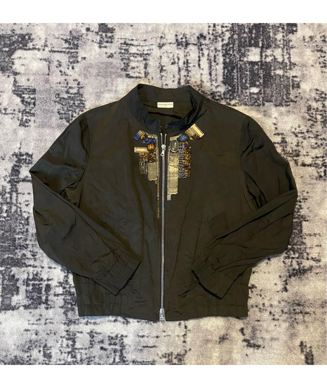 DRIES VAN NOTEN Черная хлопковая куртка, фото 8