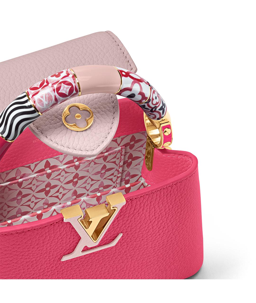 LOUIS VUITTON Розовая кожаная сумка через плечо, фото 4