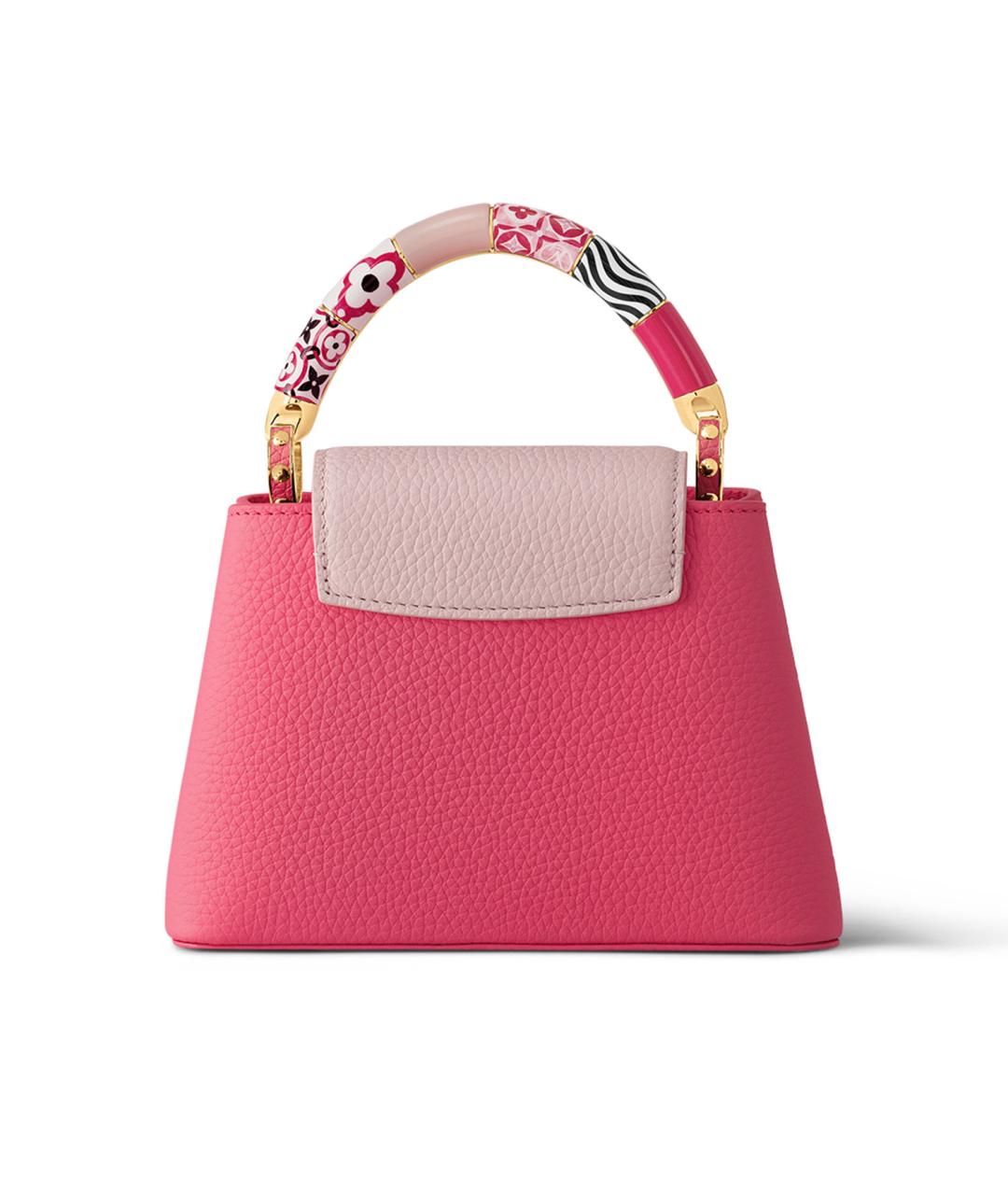 LOUIS VUITTON Розовая кожаная сумка через плечо, фото 3