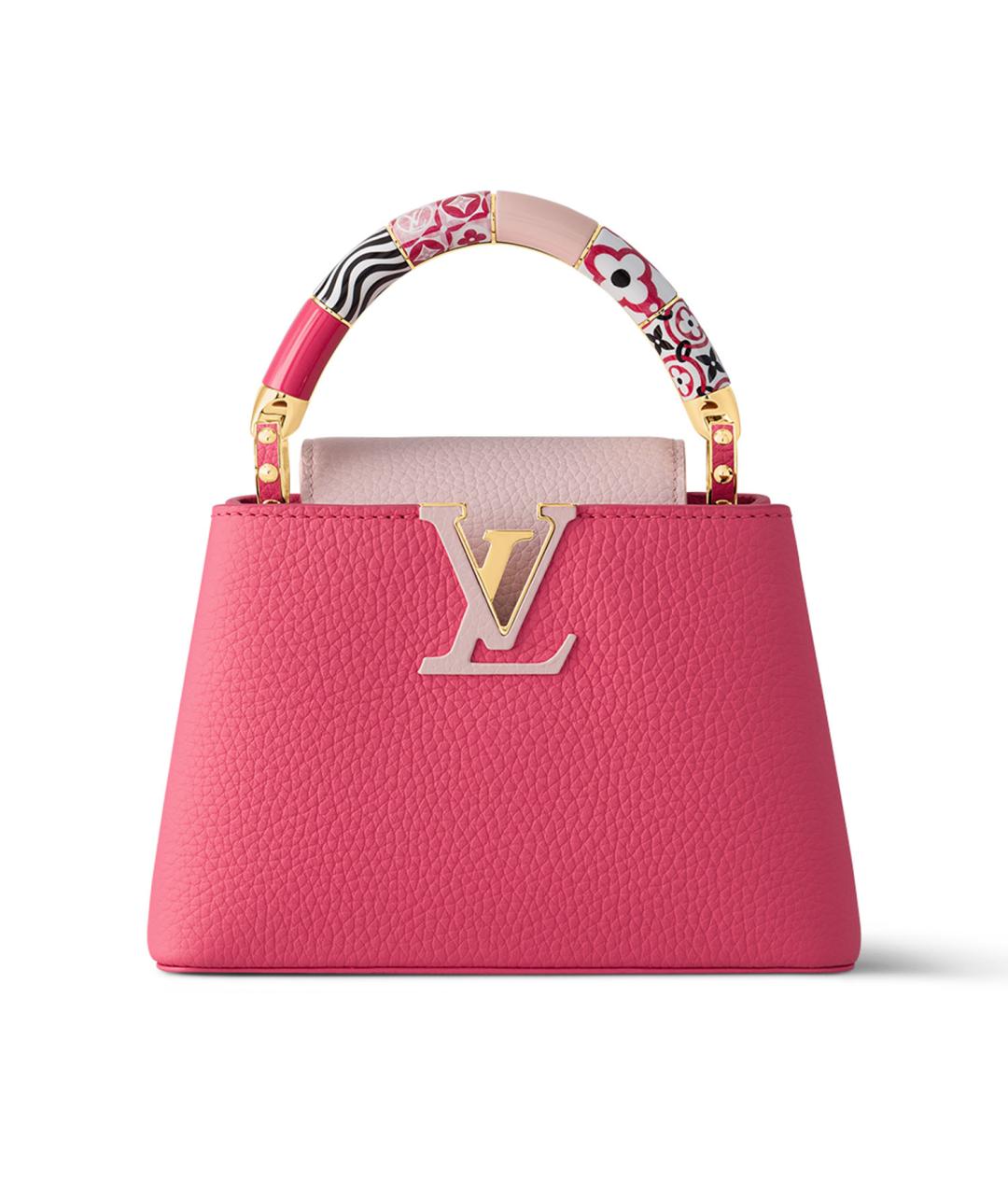 LOUIS VUITTON Розовая кожаная сумка через плечо, фото 10