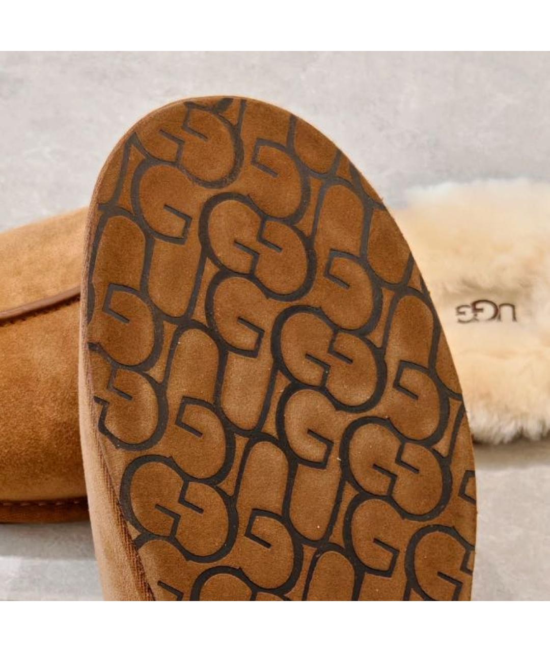 UGG AUSTRALIA Коричневые замшевые мюли, фото 8