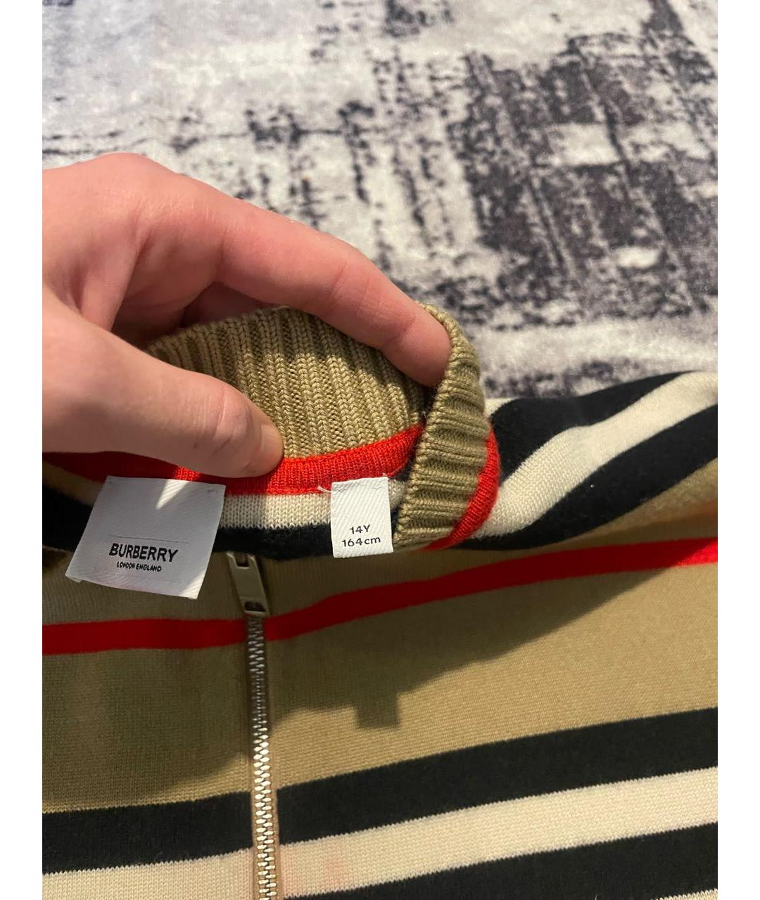 BURBERRY Мульти кашемировый кардиган, фото 6