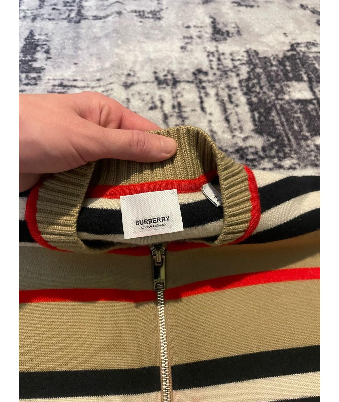 BURBERRY Мульти кашемировый кардиган, фото 4