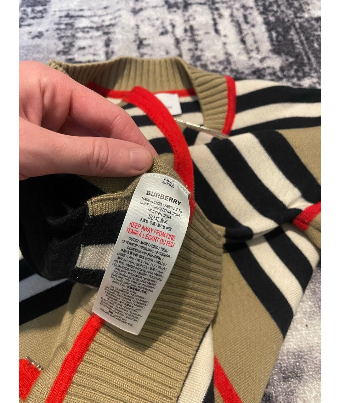 BURBERRY Мульти кашемировый кардиган, фото 7