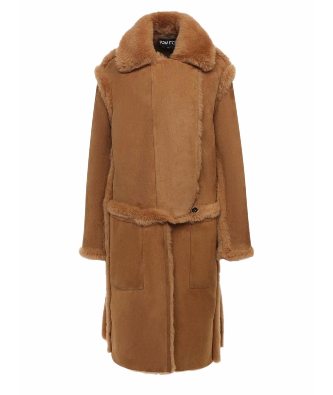 TOM FORD Коричневая меховая дубленка, фото 1