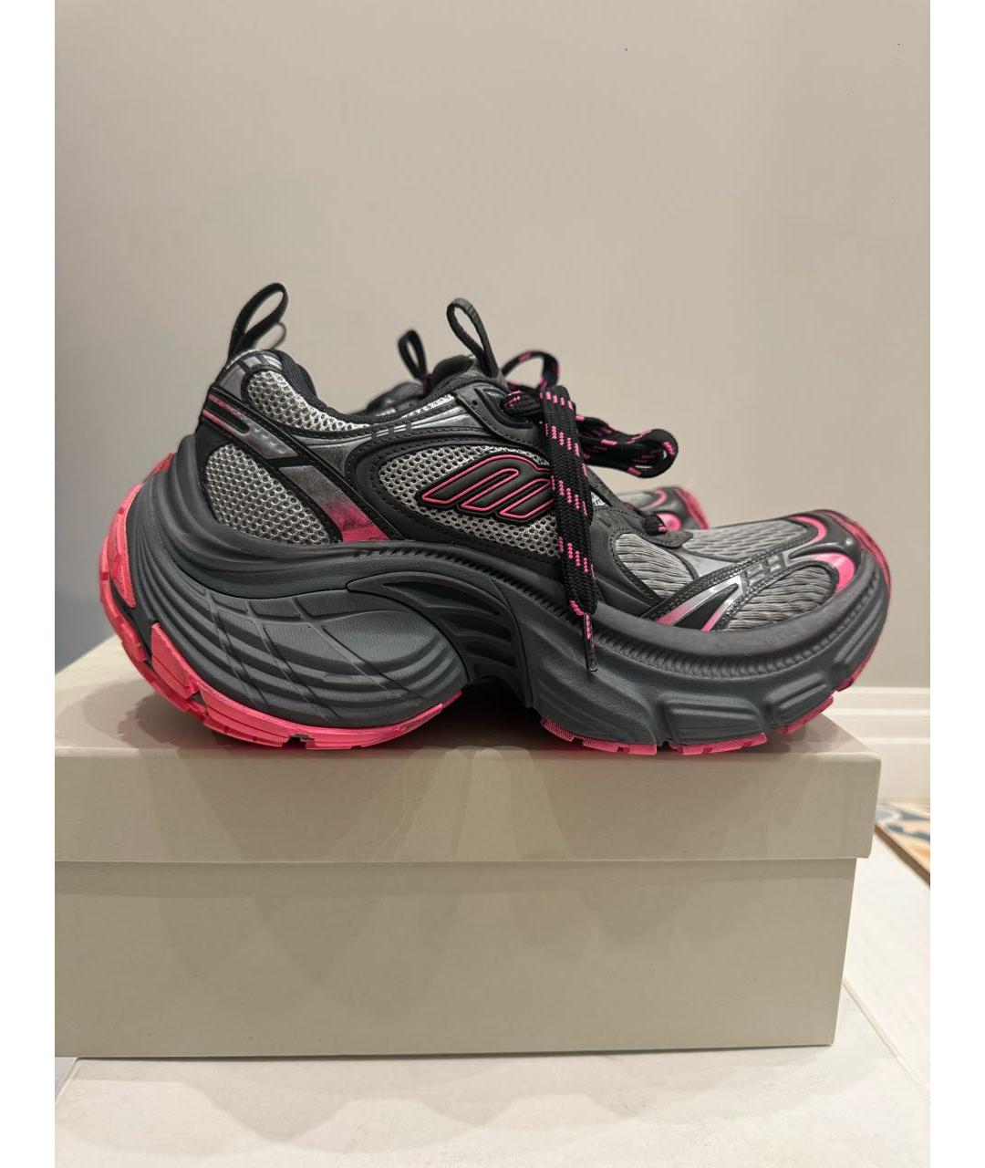 BALENCIAGA Серые текстильные кроссовки, фото 8