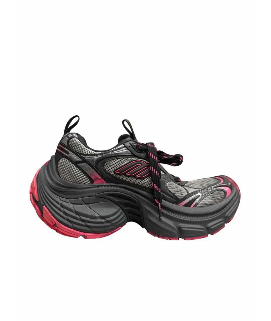 BALENCIAGA Серые текстильные кроссовки, фото 1