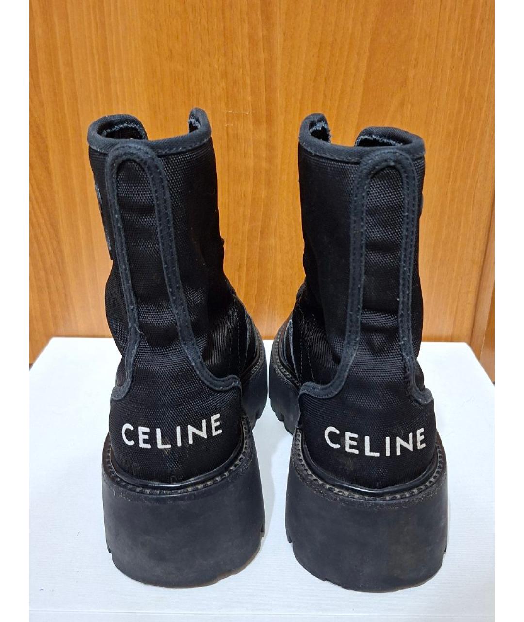 CELINE Черные ботинки, фото 4