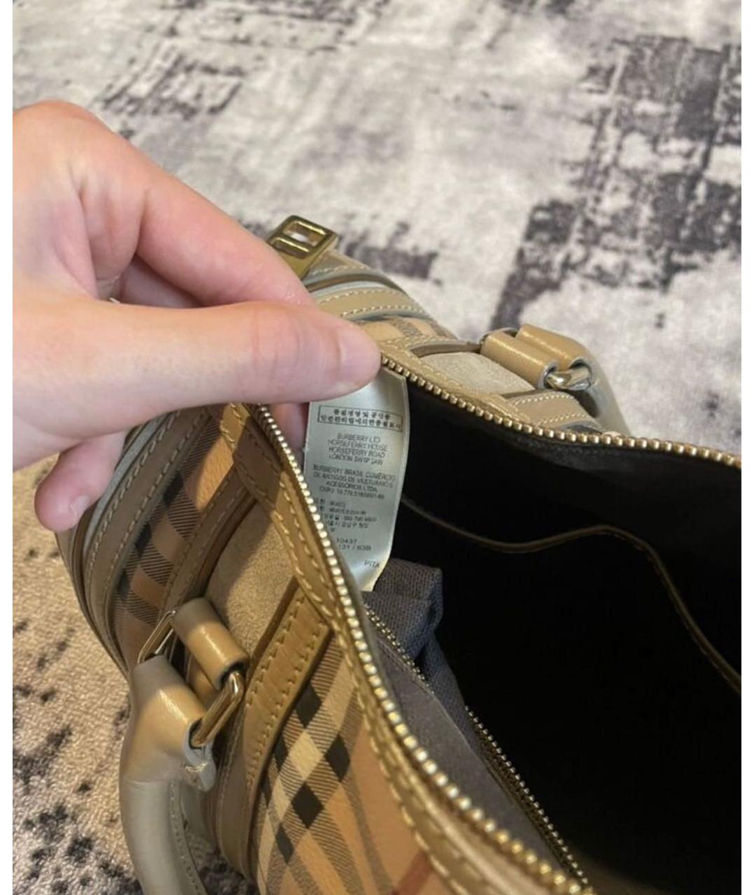 BURBERRY Мульти кожаная сумка с короткими ручками, фото 7