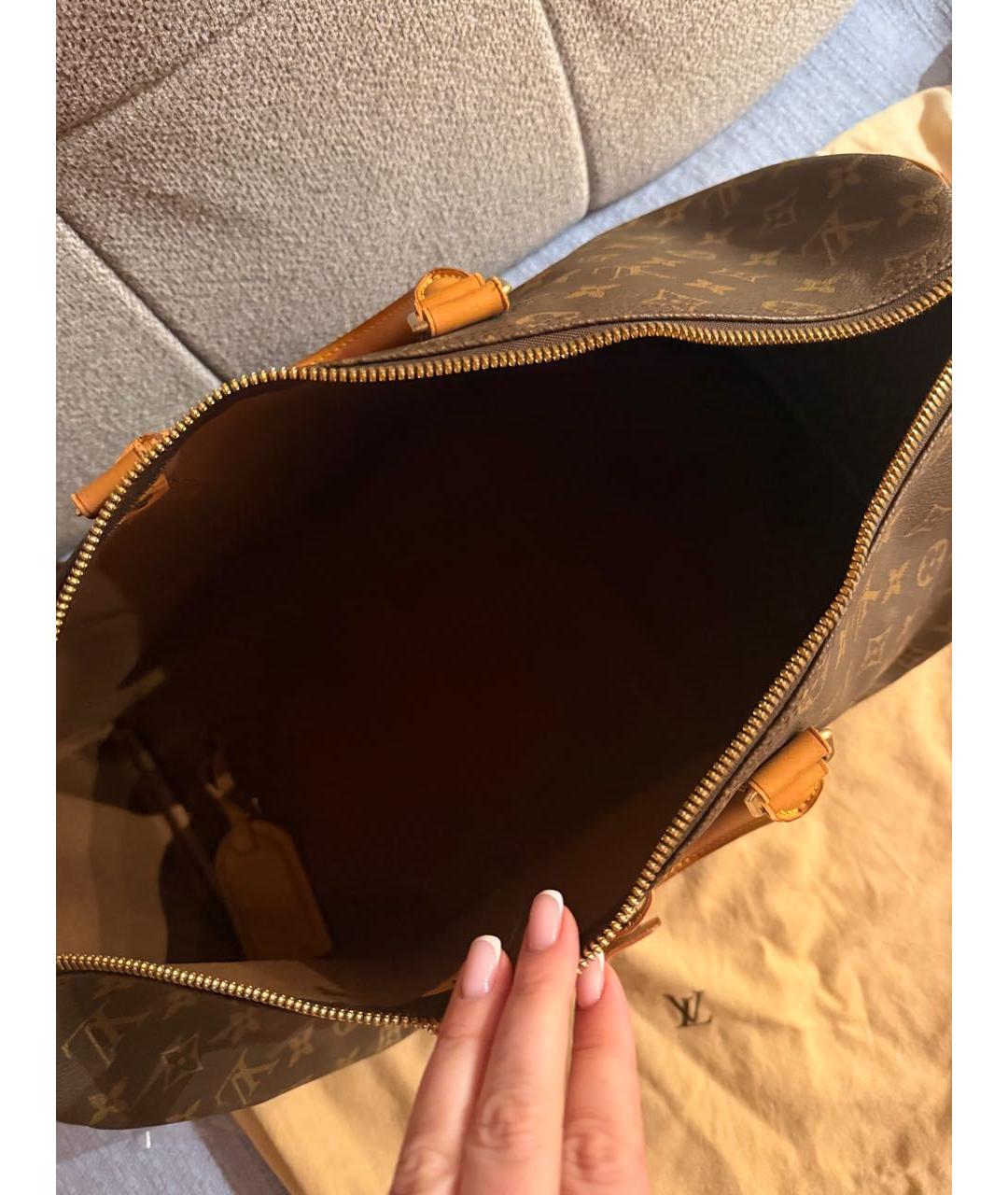 LOUIS VUITTON Коричневая дорожная/спортивная сумка, фото 6