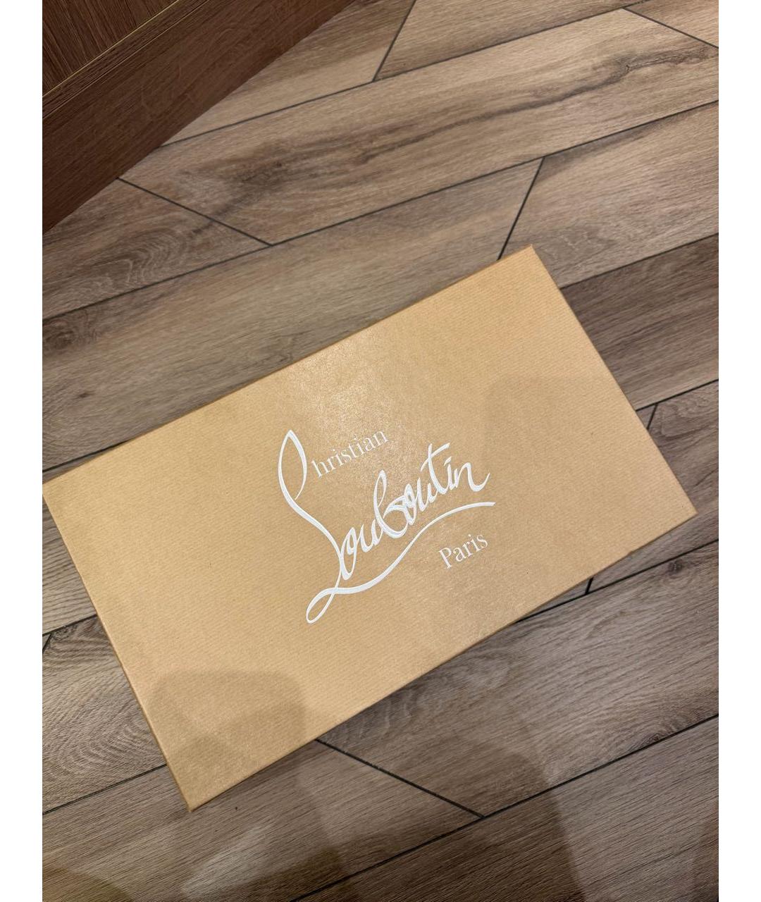 CHRISTIAN LOUBOUTIN Черные кожаные туфли, фото 6