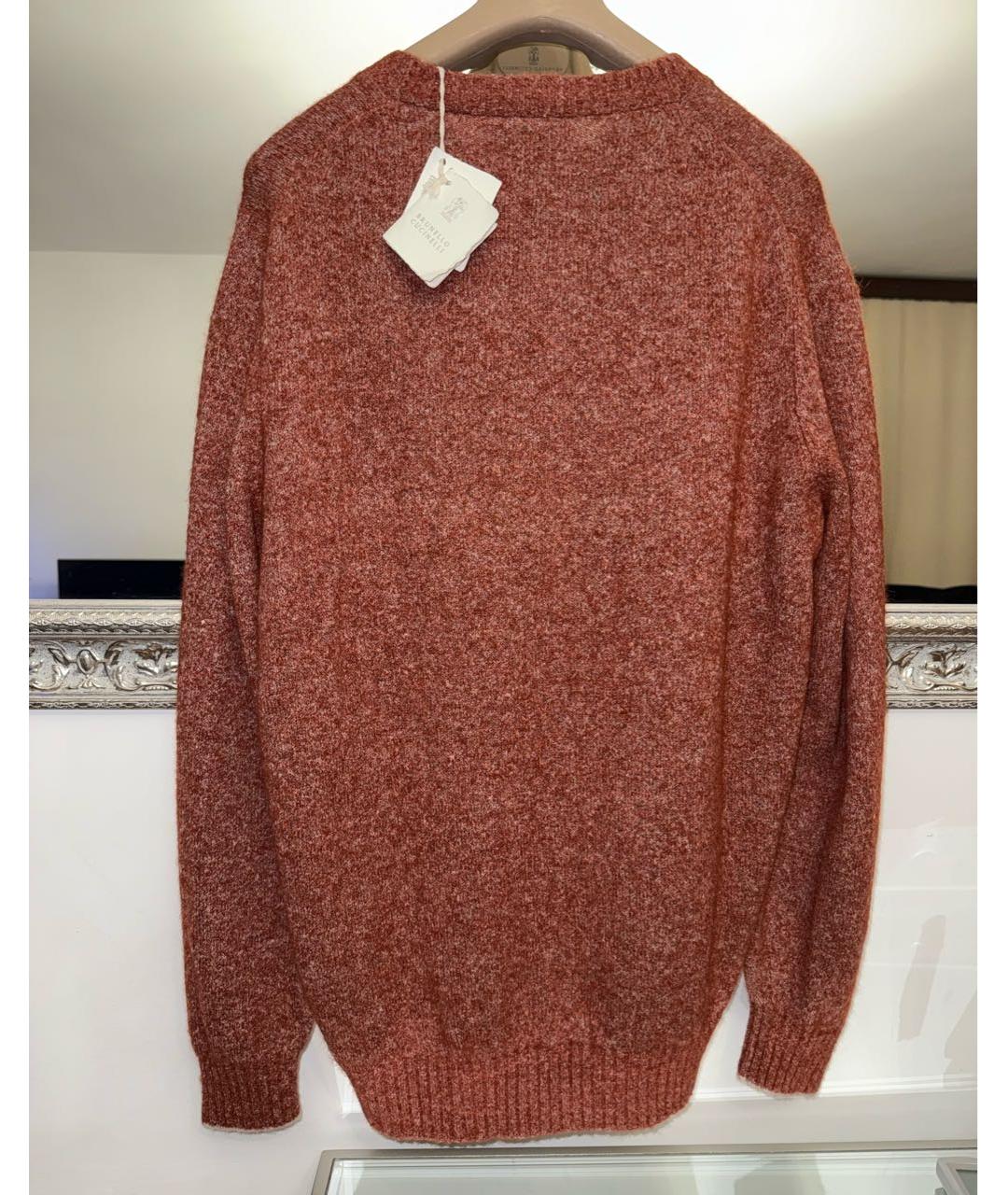BRUNELLO CUCINELLI Бордовый джемпер / свитер, фото 2