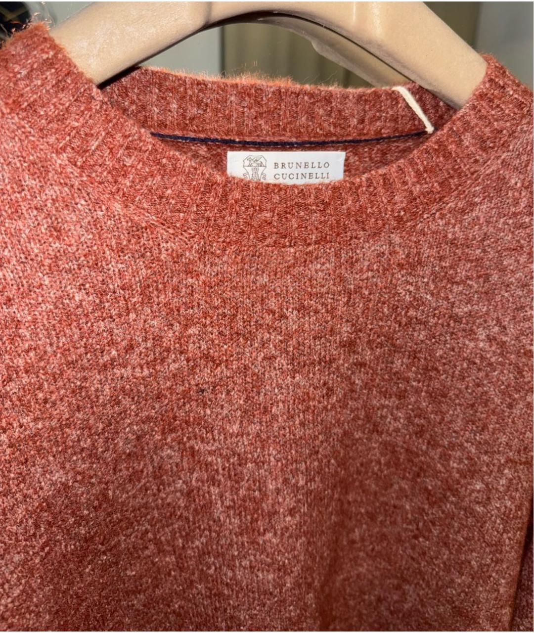 BRUNELLO CUCINELLI Бордовый джемпер / свитер, фото 3
