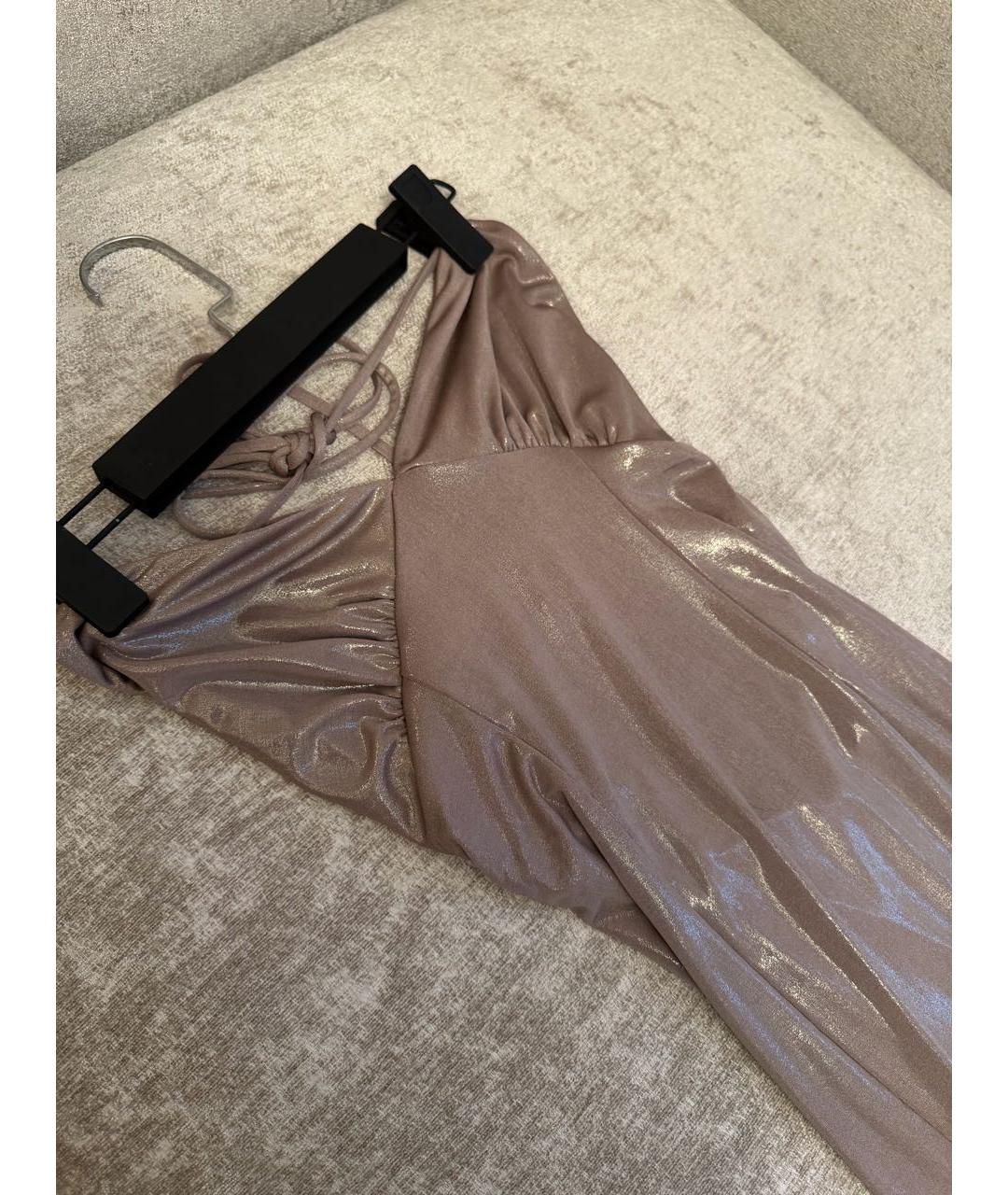 PINKO Бежевое вечернее платье, фото 4