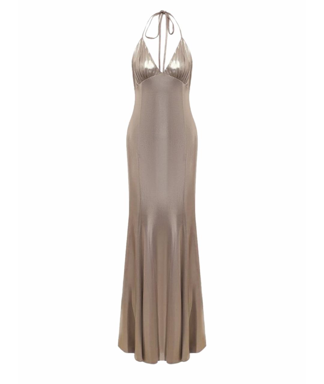 PINKO Бежевое вечернее платье, фото 1