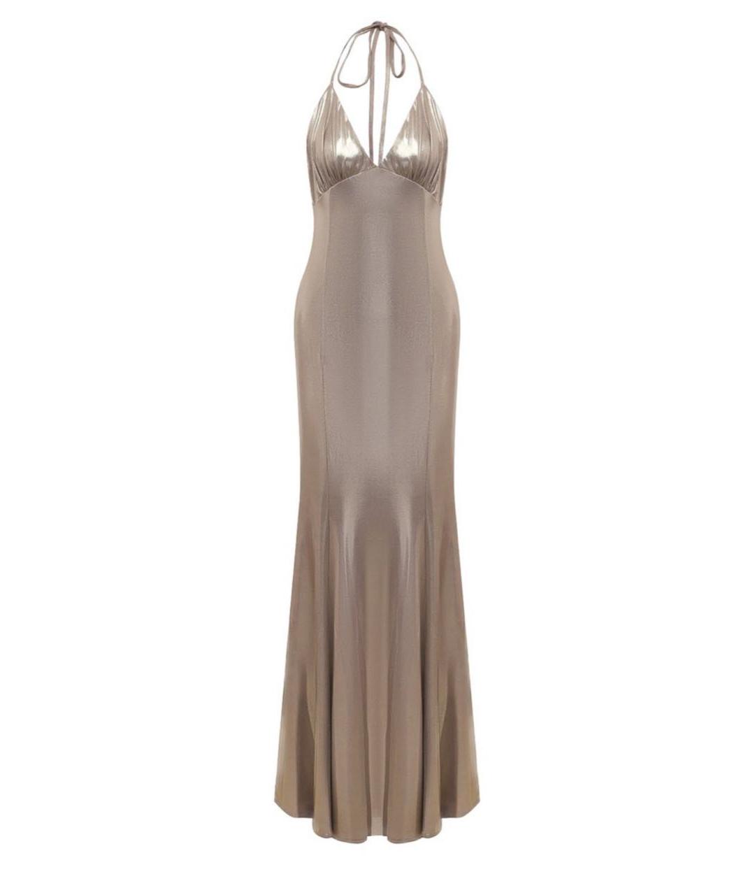 PINKO Бежевое вечернее платье, фото 6