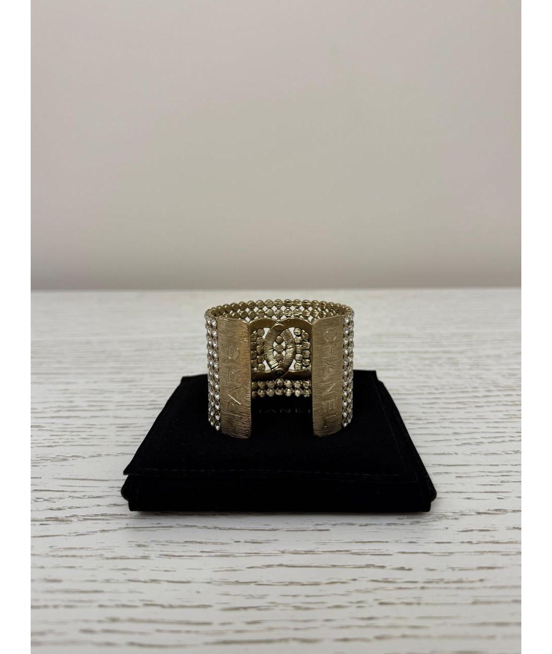 CHANEL Золотой латунный браслет, фото 3