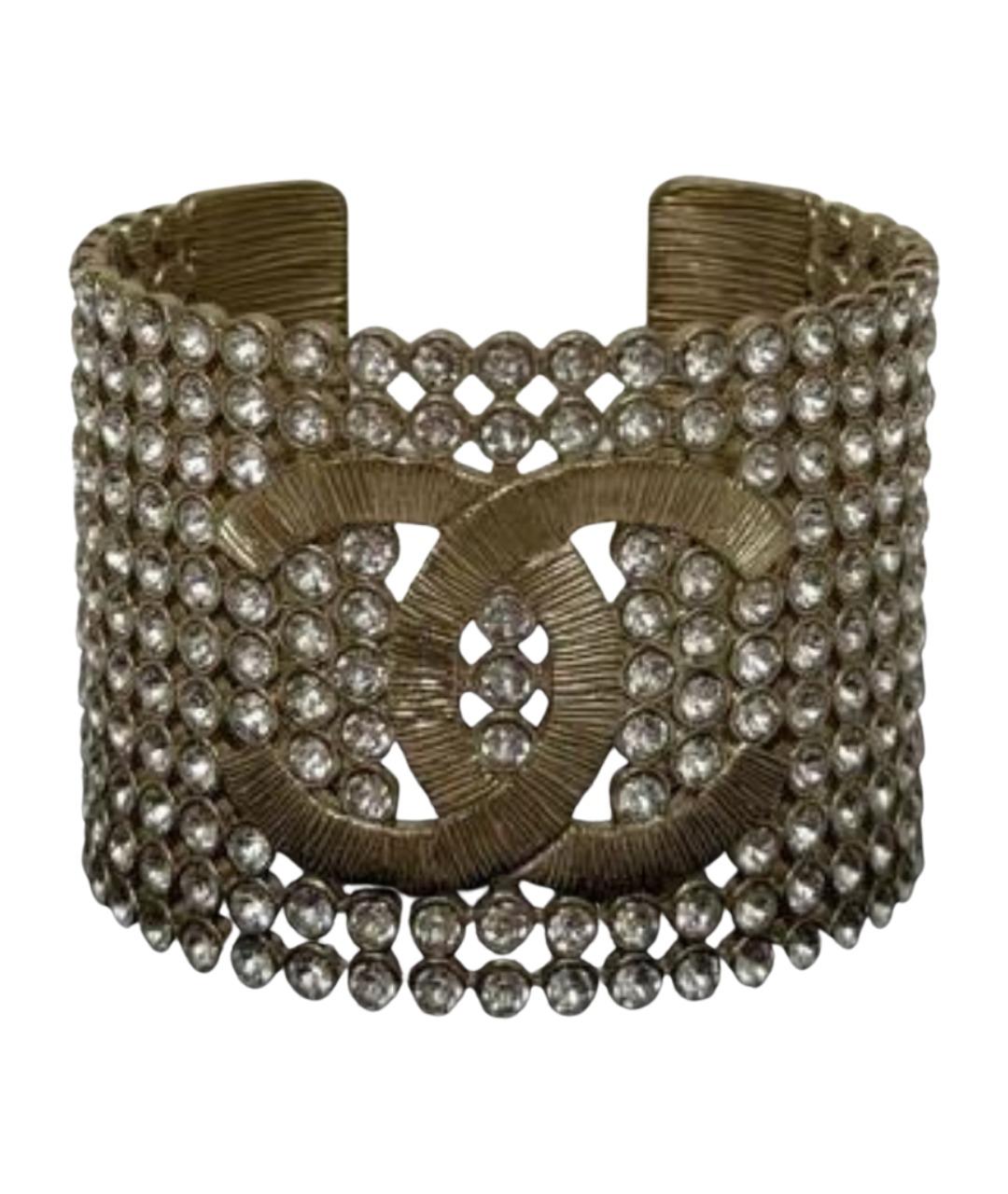 CHANEL Золотой латунный браслет, фото 1