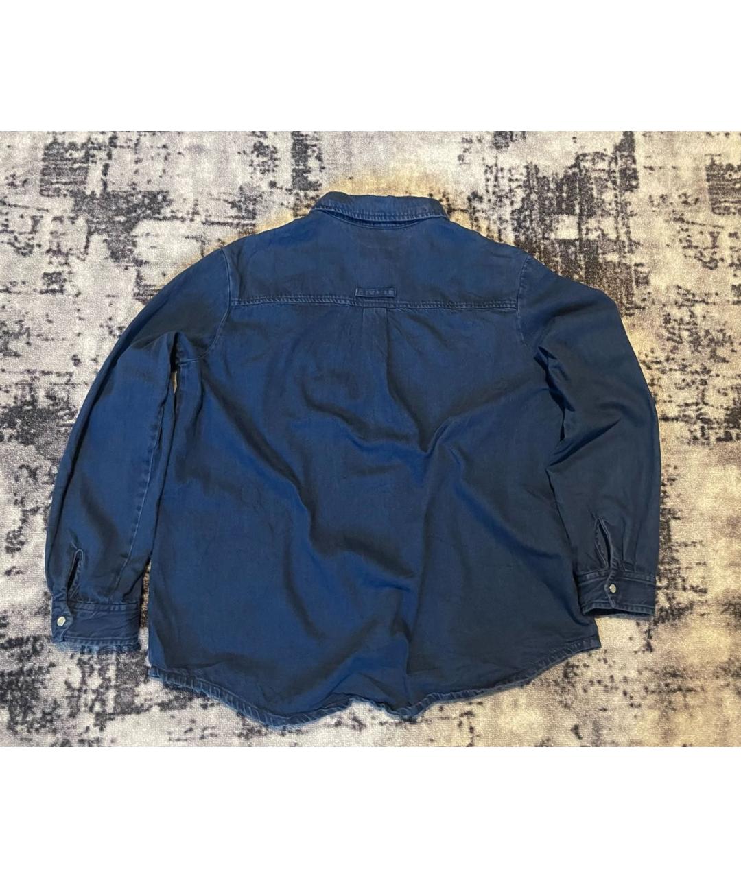 A.P.C. Темно-синяя хлопковая рубашка, фото 2