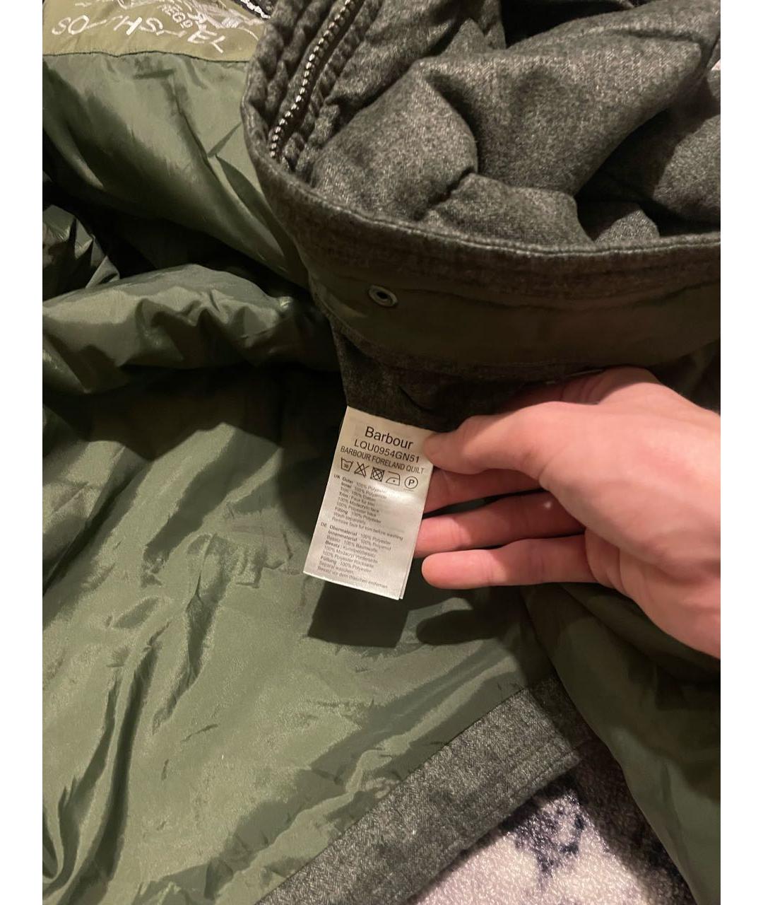 BARBOUR Зеленые полиэстеровое пальто, фото 6