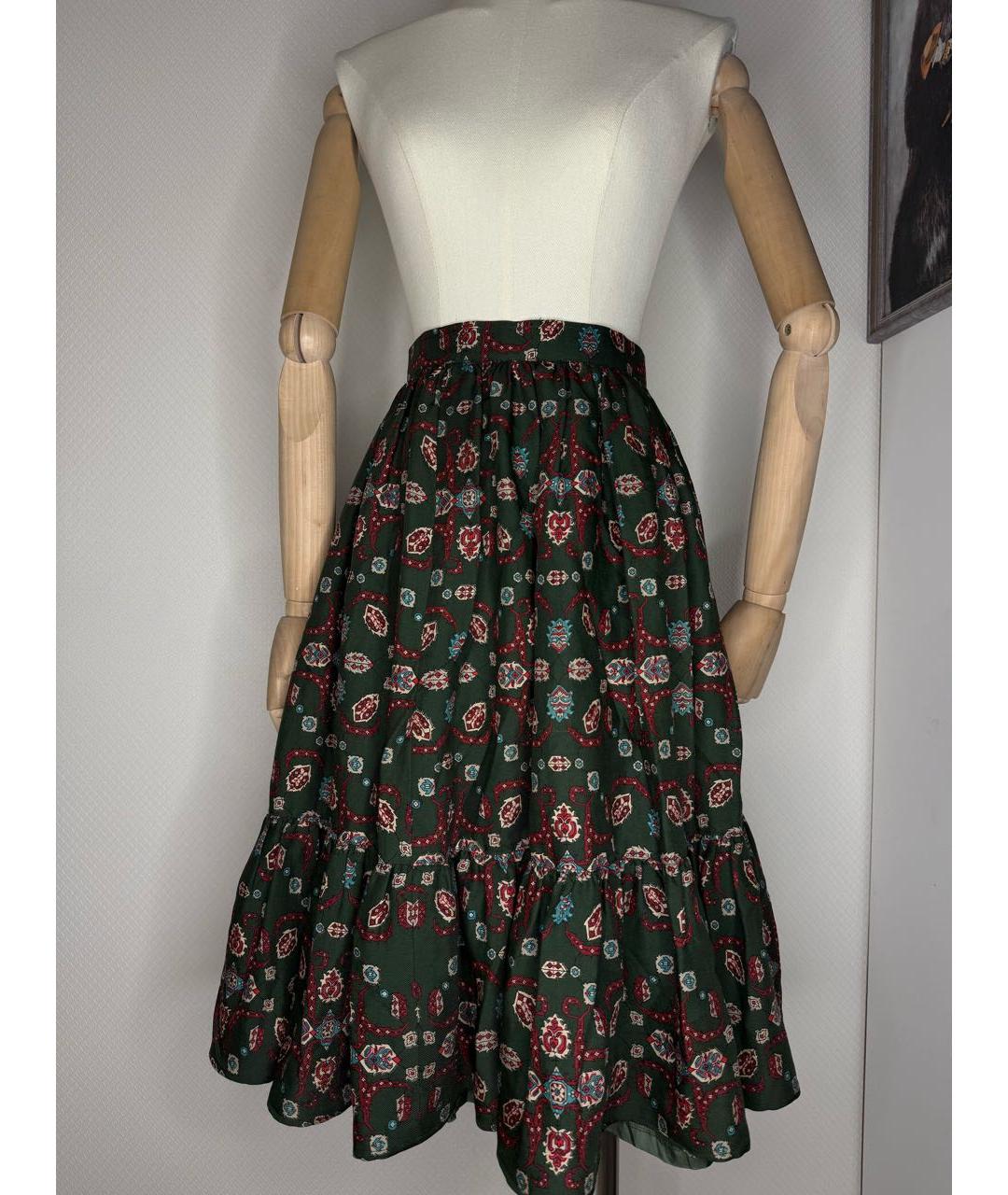 CHRISTIAN DIOR Мульти юбка миди, фото 8