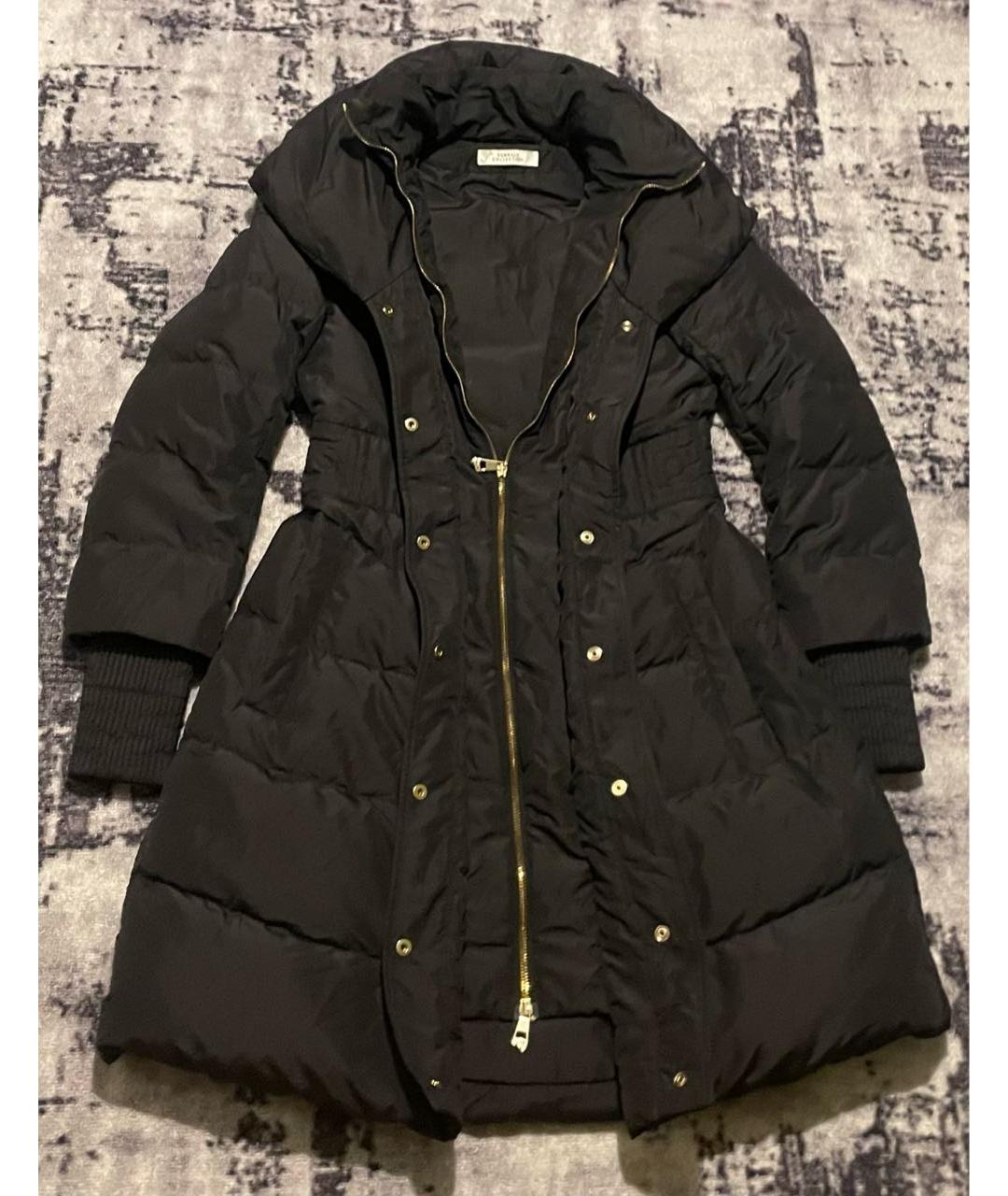 VERSACE COLLECTION Черный полиэстеровый пуховик, фото 3