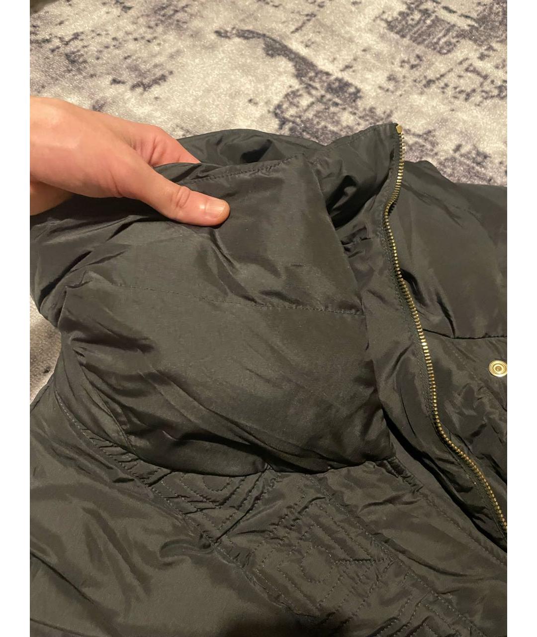 VERSACE COLLECTION Черный полиэстеровый пуховик, фото 5