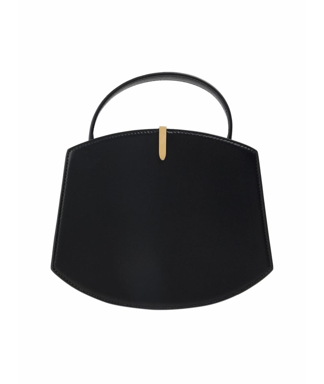Savette Черная кожаная сумка с короткими ручками, фото 1