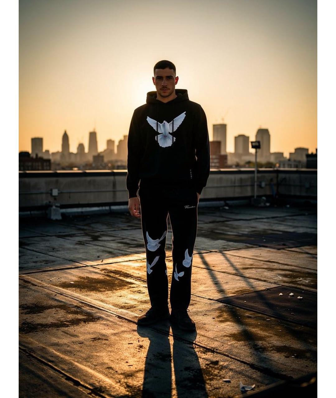 32 PARADIS SPRUNG FRERES Черный спортивный костюм, фото 2