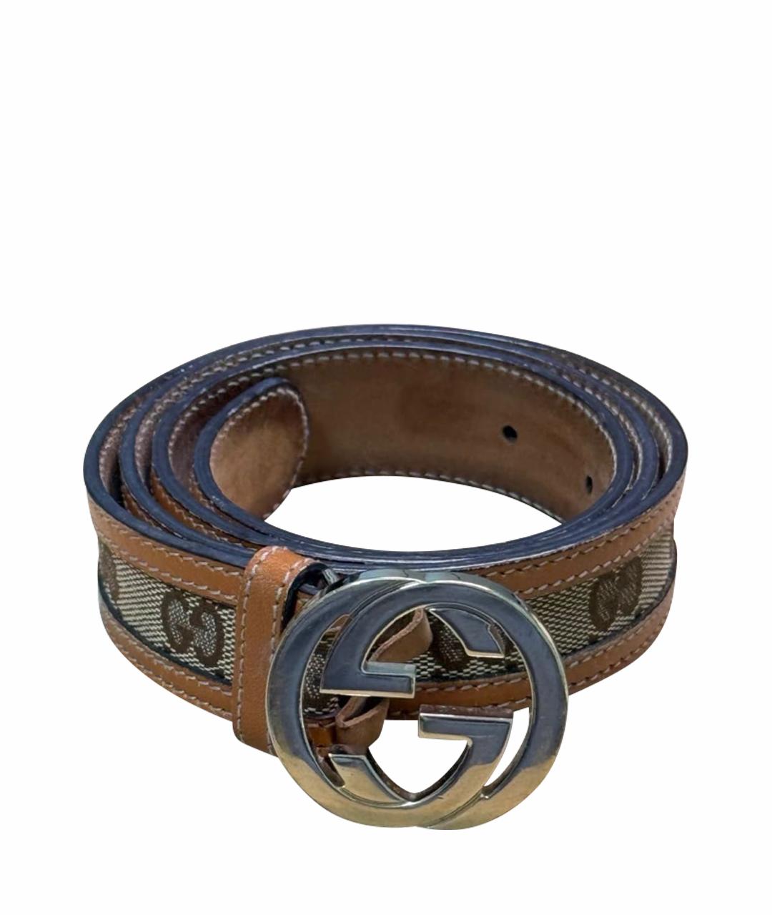 GUCCI Коричневый кожаный ремень, фото 1