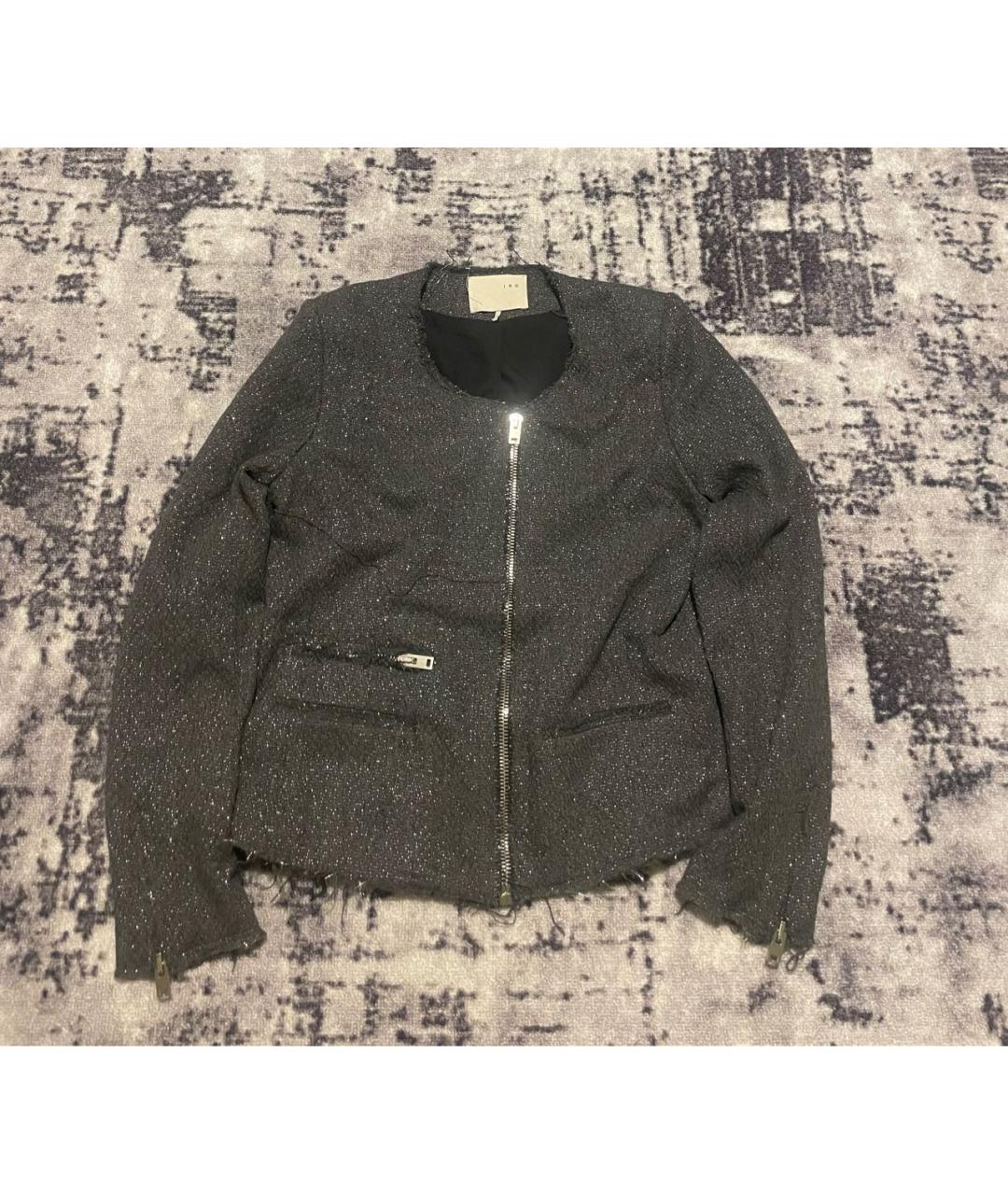 IRO Антрацитовый хлопковый кардиган, фото 8