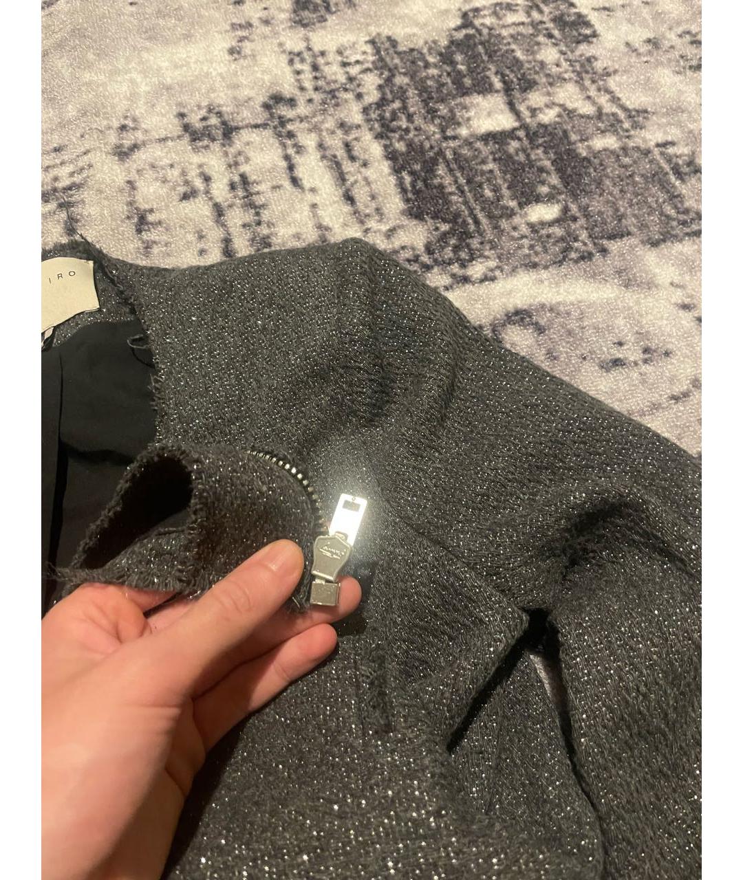 IRO Антрацитовый хлопковый кардиган, фото 4