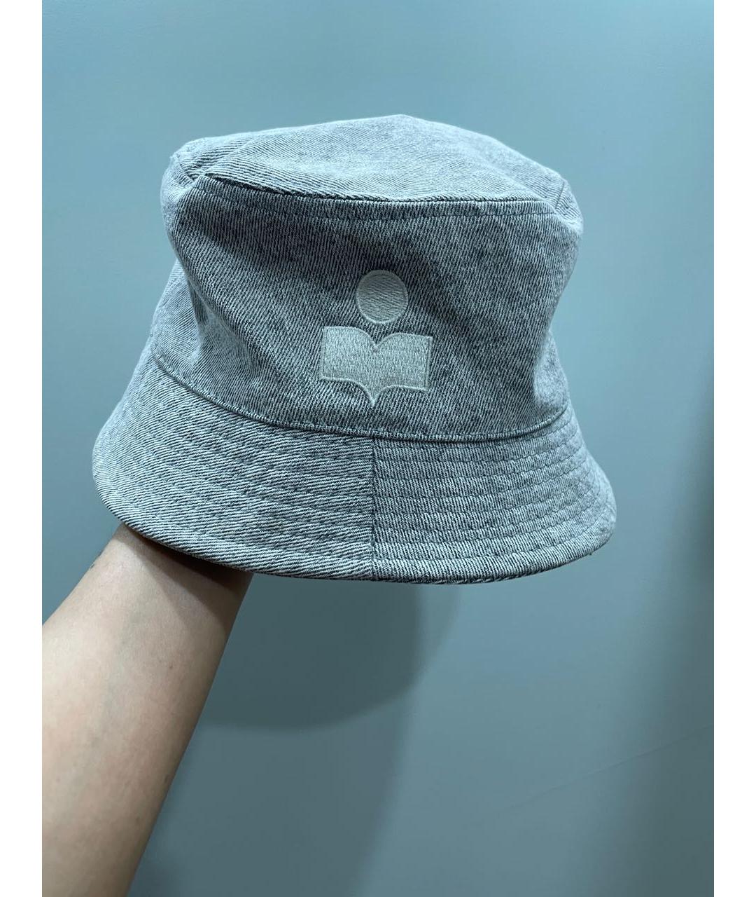 ISABEL MARANT Серая хлопковая панама, фото 2