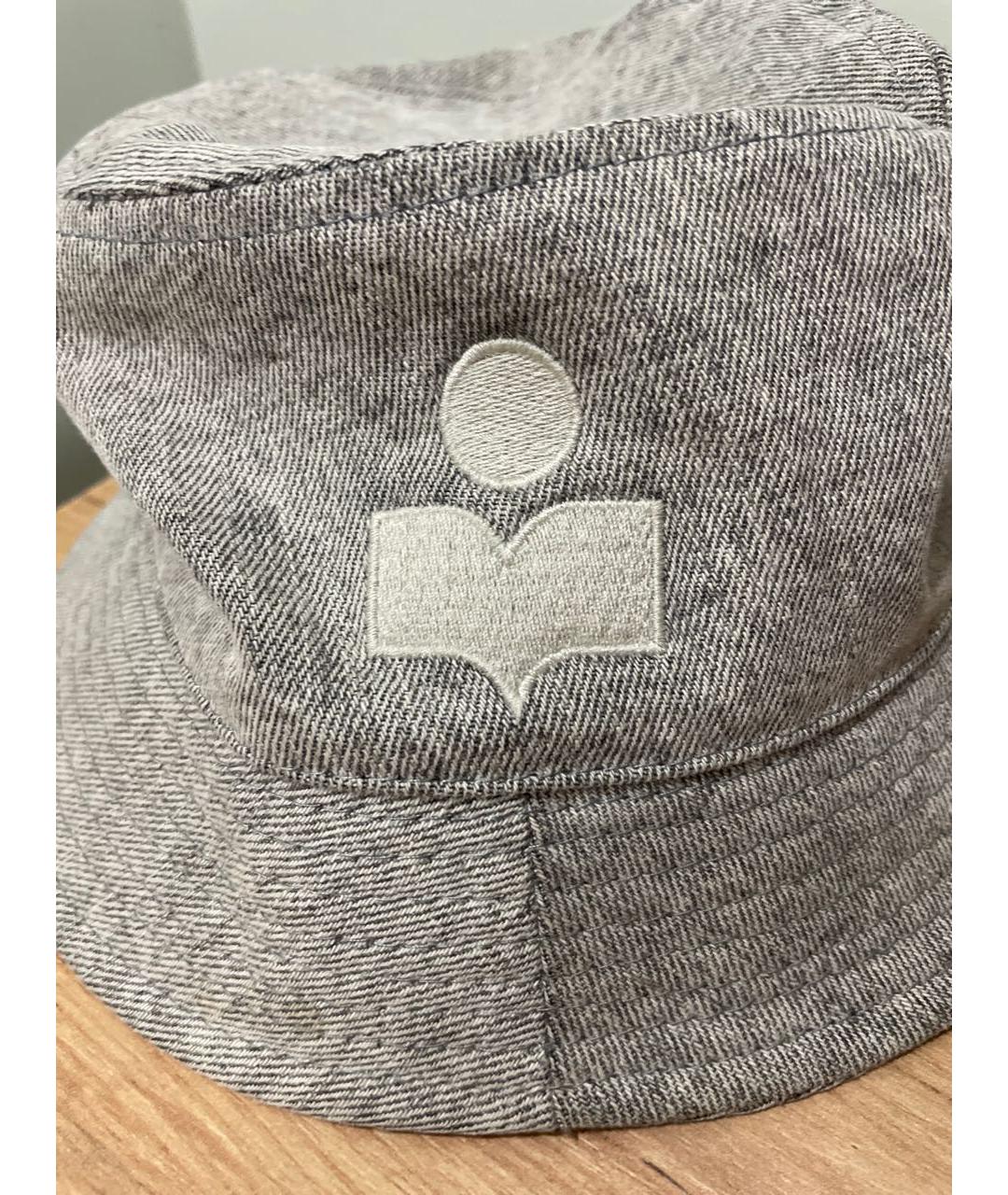 ISABEL MARANT Серая хлопковая панама, фото 4