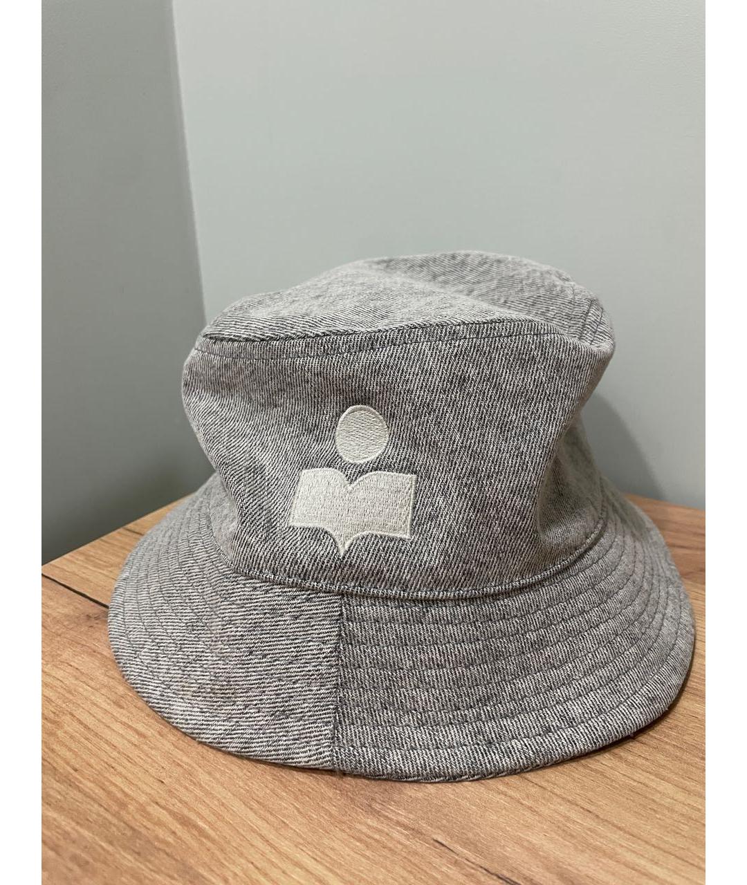 ISABEL MARANT Серая хлопковая панама, фото 5