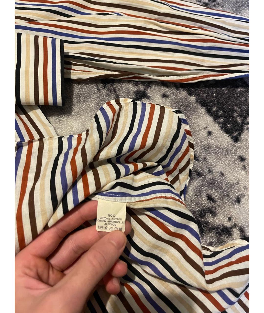 VALENTINO Мульти хлопковая кэжуал рубашка, фото 6