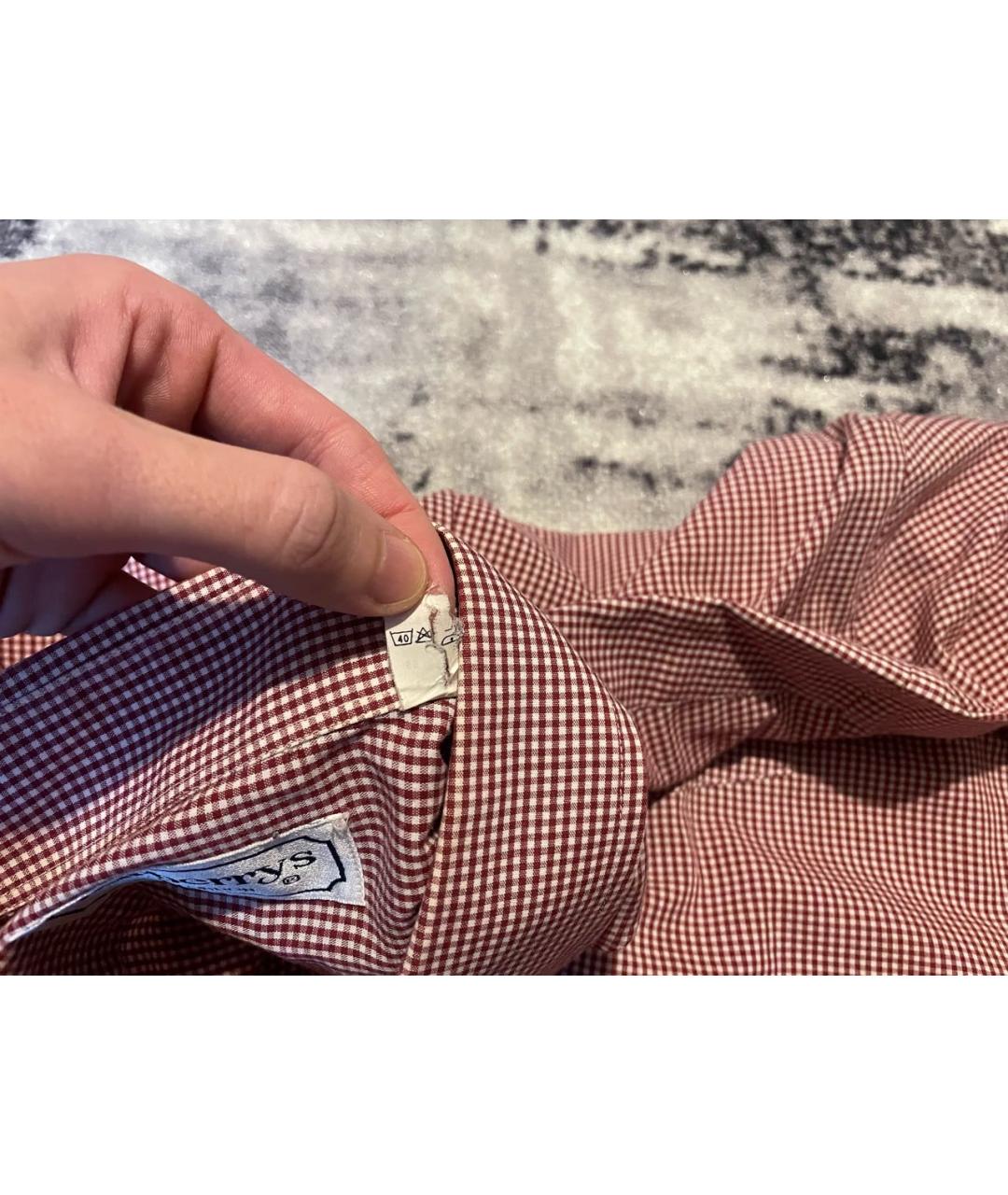 BURBERRY Мульти хлопко-полиэстеровая кэжуал рубашка, фото 6