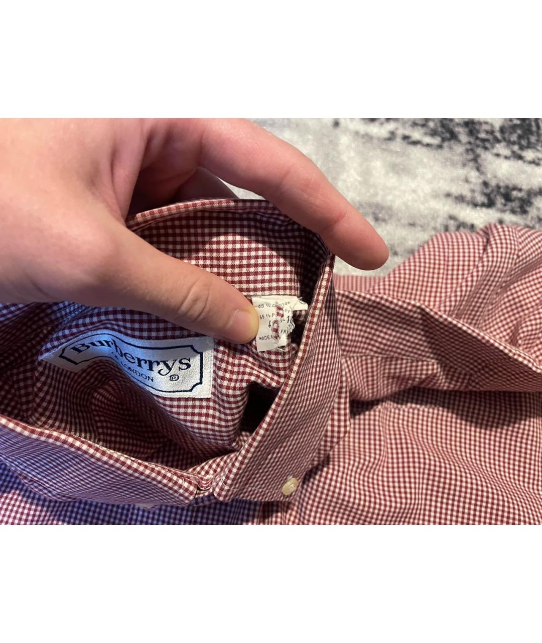 BURBERRY Мульти хлопко-полиэстеровая кэжуал рубашка, фото 5