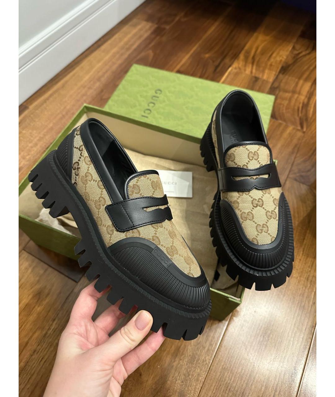 GUCCI Черные лоферы, фото 2