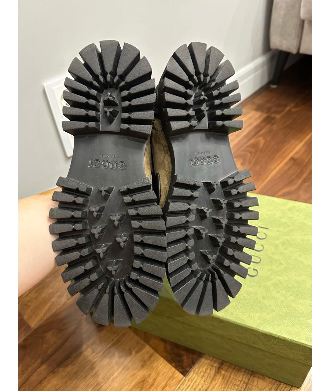 GUCCI Черные лоферы, фото 3