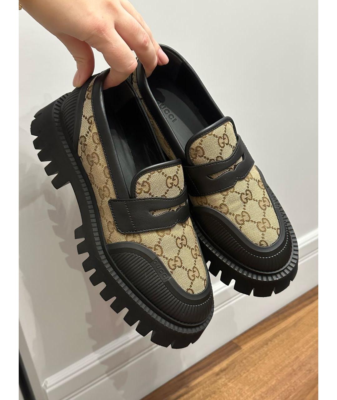 GUCCI Черные лоферы, фото 8