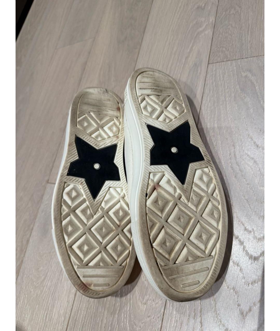 CHRISTIAN DIOR Белые текстильные кеды, фото 4