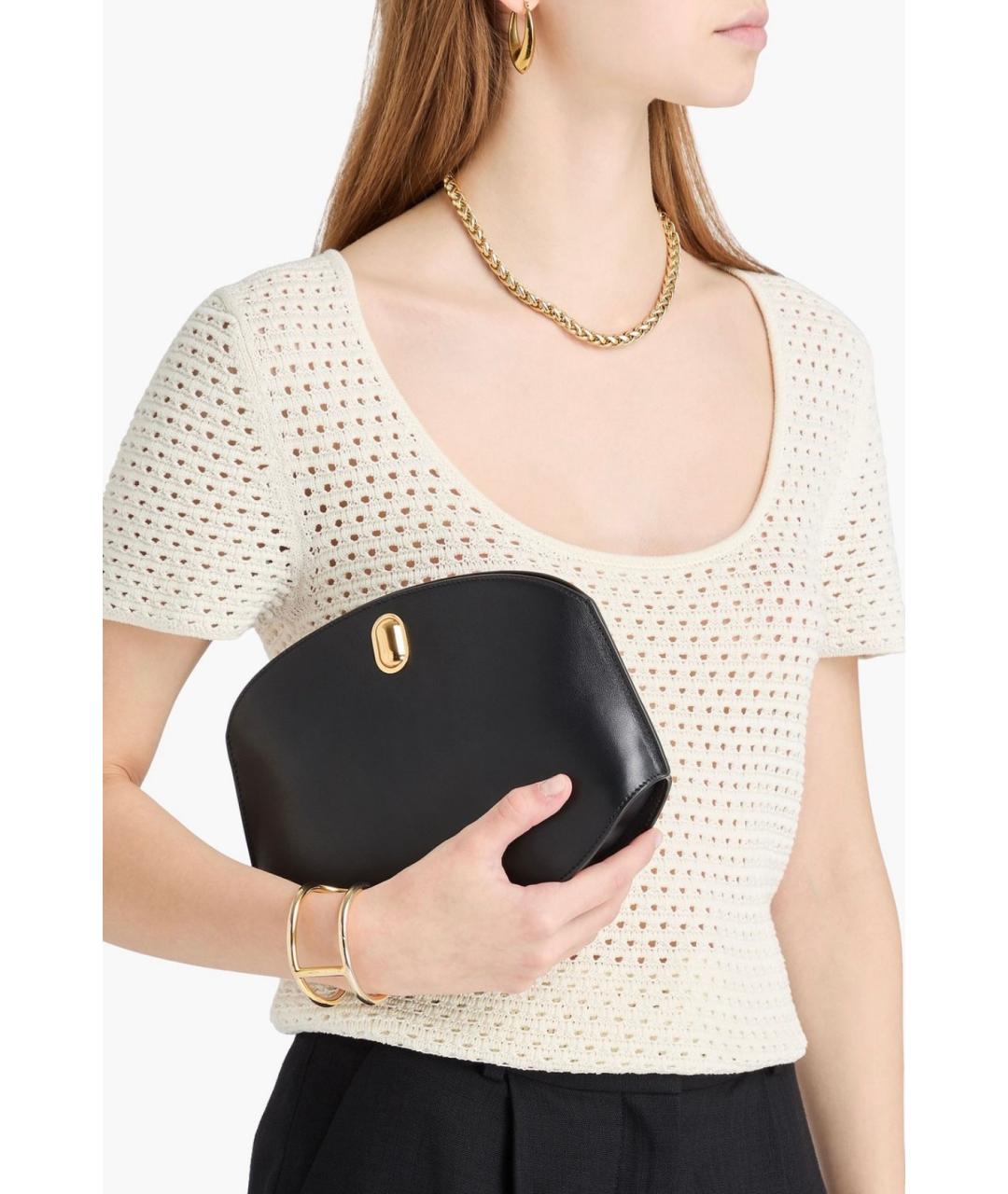 Savette Черная кожаная сумка через плечо, фото 2