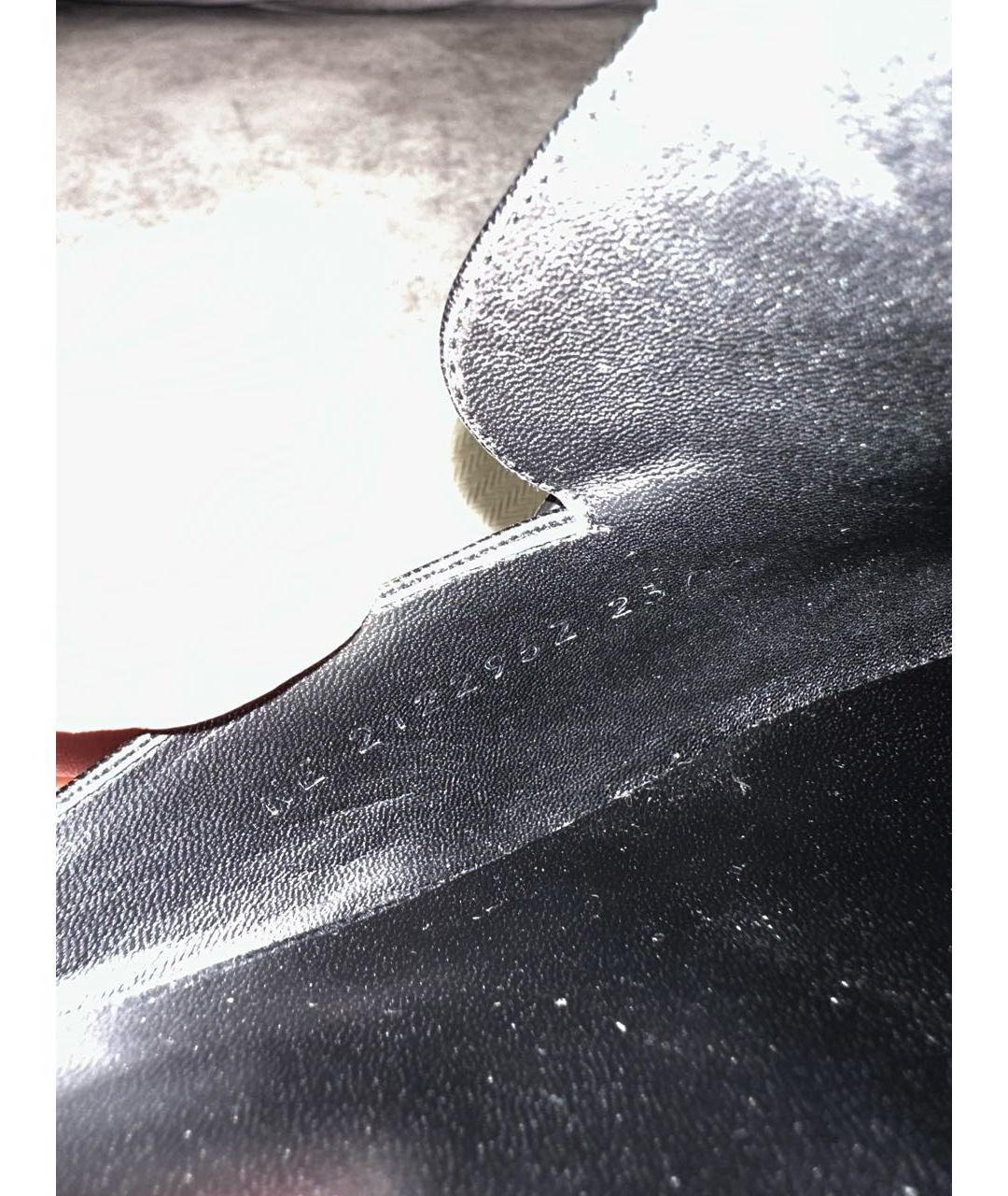 HERMES Черные кожаные мюли, фото 8