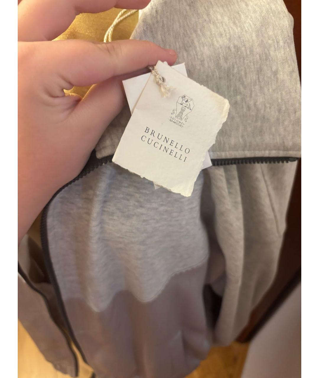 BRUNELLO CUCINELLI Бежевый шелковый кардиган, фото 2