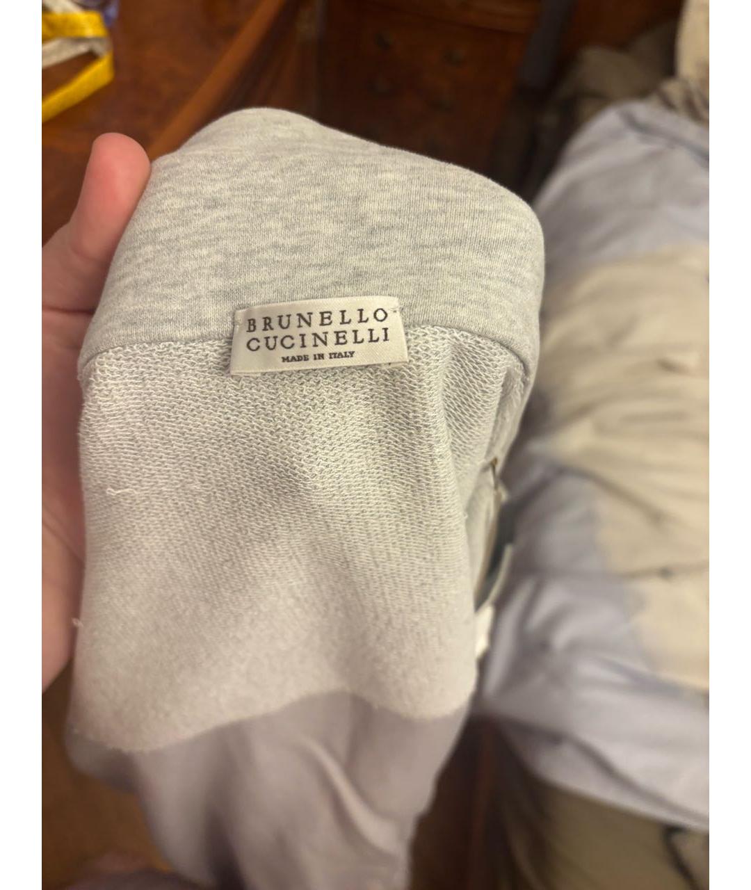 BRUNELLO CUCINELLI Бежевый шелковый кардиган, фото 3